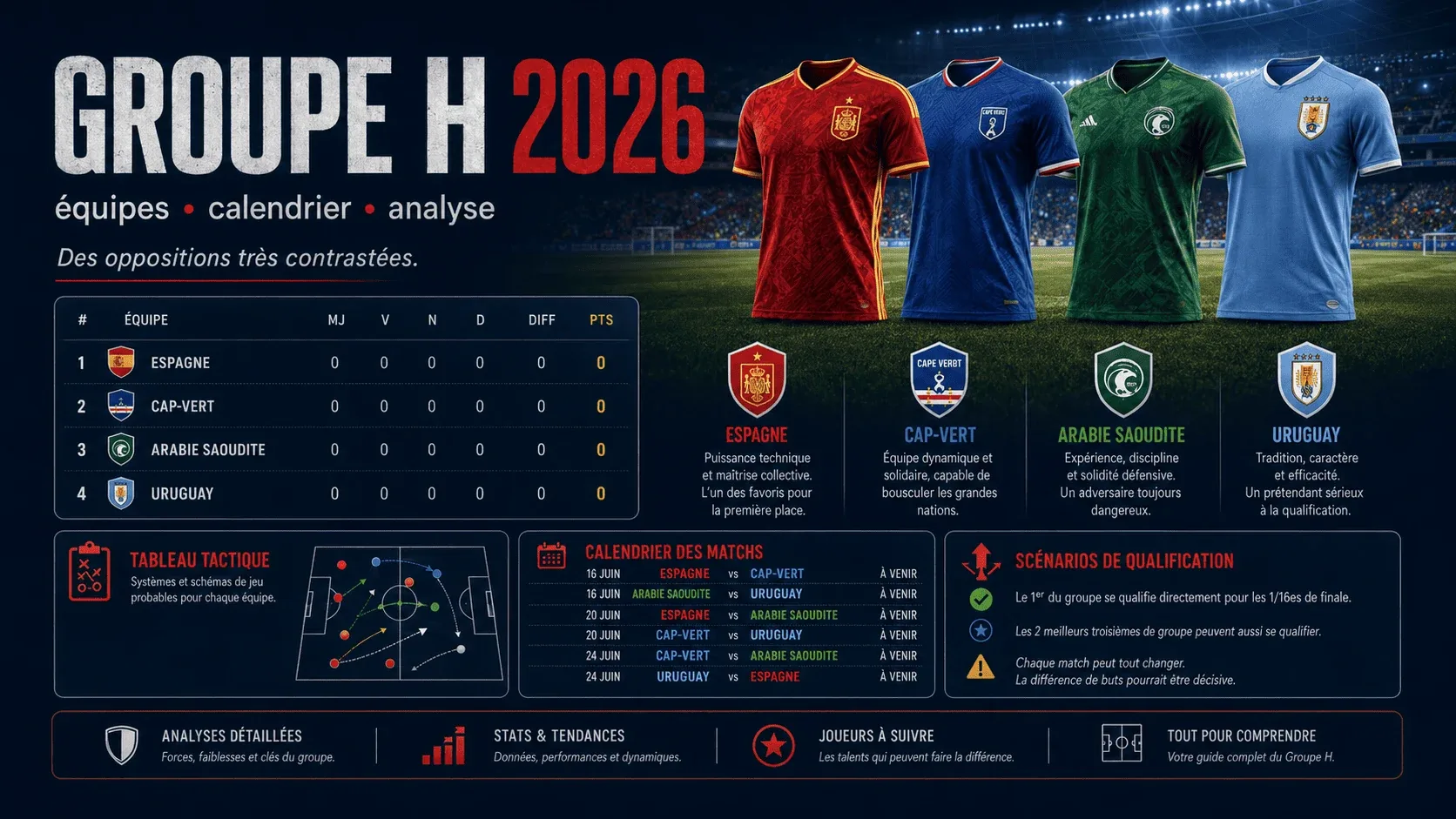Groupe H de la Coupe du monde 2026
